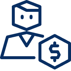 Person Money Icon from Cyber Line Set