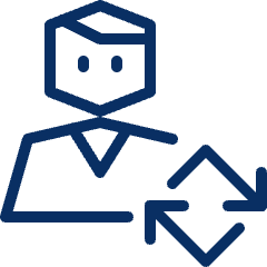 Person Refresh Icon from Cyber Line Set