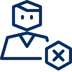 Person Remove Icon from Cyber Line Set