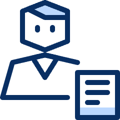 Person Text Icon from Cyber Duotone Set