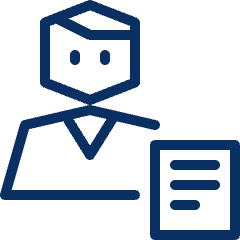 Person Text Icon from Cyber Line Set