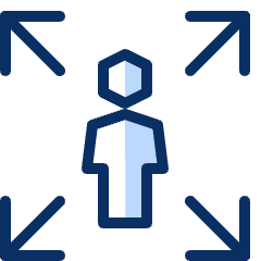 Account Expand Icon from Cyber Duotone Set