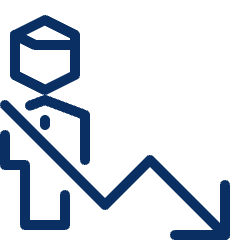 Business Decrease Icon from Cyber Line Set