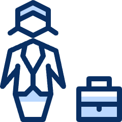 Business Female Briefcase Icon from Cyber Duotone Set