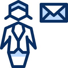 Business Female Email Icon from Cyber Duotone Set