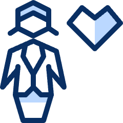 Business Female Heart Icon from Cyber Duotone Set