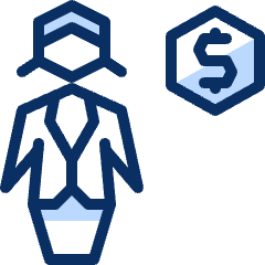 Business Female Money Icon from Cyber Duotone Set