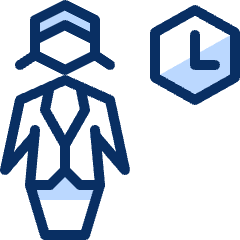 Business Female Time Icon from Cyber Duotone Set