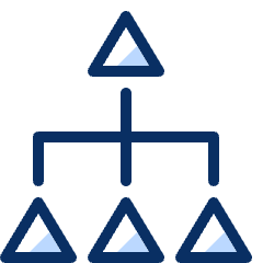 Business Hierarchy 1 Icon from Cyber Duotone Set