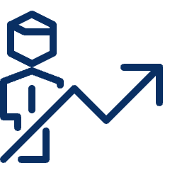 Business Increase Icon from Cyber Line Set