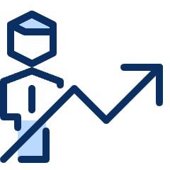 Business Increase Icon from Cyber Duotone Set