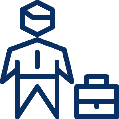 Business Male Briefcase Icon from Cyber Line Set