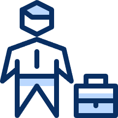 Business Male Briefcase Icon from Cyber Duotone Set