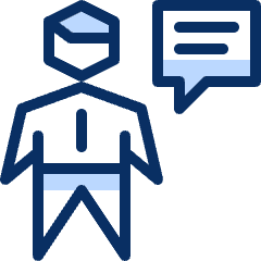 Business Male Chat Icon from Cyber Duotone Set