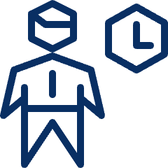 Business Male Time Icon from Cyber Line Set