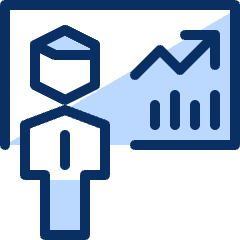 Business Statistics 1 Icon from Cyber Duotone Set