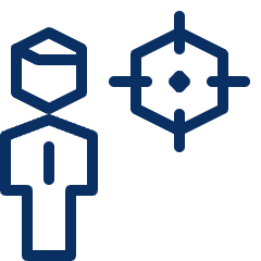 Business Target Icon from Cyber Line Set