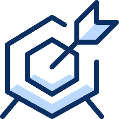 Business Target Icon from Cyber Duotone Set