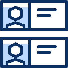 ID Card Double 1 Icon from Cyber Duotone Set