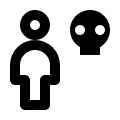 User Warning Decease Icon from Nova Line Set