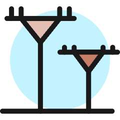 Electricity Pillar Icon from Ultimate Colors Set