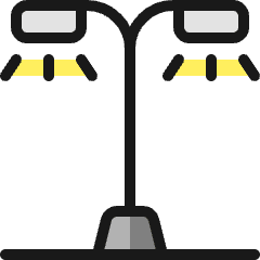 Street Light Icon from Ultimate Colors Set