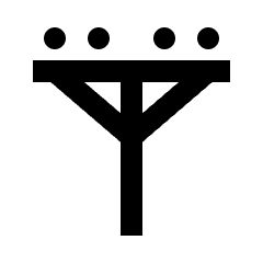 Utilities Electric Pole Icon from Nova Solid Set