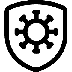 Vaccine Protection Shield Icon from Ultimate Regular Set