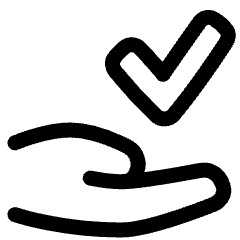 Check Approval Delegation Icon from Plump Line Set