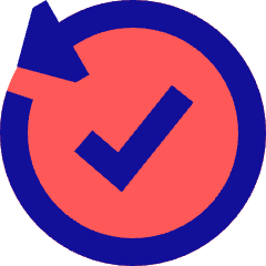 Check Backward Icon from Sharp Pop Set
