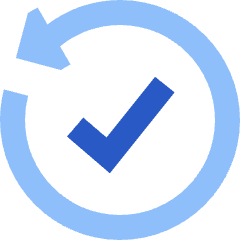 Check Backward Icon from Sharp Flat Set