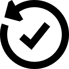 Check Backward Icon from Sharp Remix Set