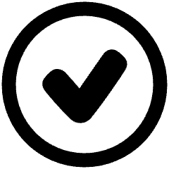 Check Circle Icon from Plump Remix Set