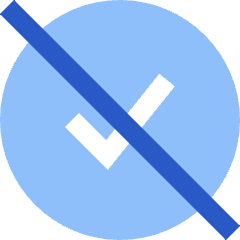 Check Circle Off Icon from Sharp Flat Set