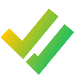 Check Double Thick Icon from Sharp Gradient Set