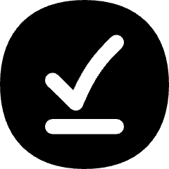 Check Download Done Circle Offline Icon from Flex Solid Set