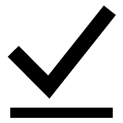 Check Download Done Offline Icon from Sharp Solid Set