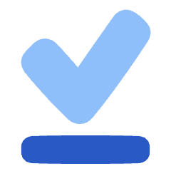 Check Download Done Offline Icon from Plump Flat Set