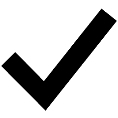 Check Icon from Sharp Solid Set
