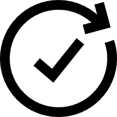Check Forward Icon from Sharp Line Set