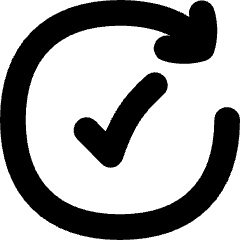 Check Forward Icon from Flex Solid Set