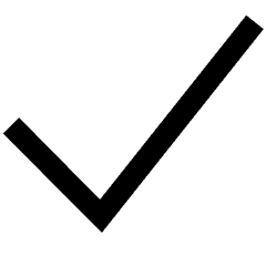 Check Icon from Sharp Line Set