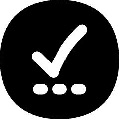 Check Preliminary Steps Circle Icon from Flex Solid Set