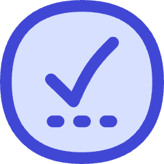 Check Preliminary Steps Circle Icon from Flex Duo Set