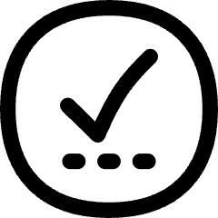 Check Preliminary Steps Circle Icon from Flex Line Set
