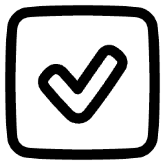 Check Square Icon from Plump Line Set