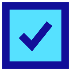 Check Square Icon from Sharp Pop Set