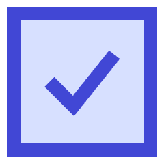 Check Square Icon from Sharp Duo Set