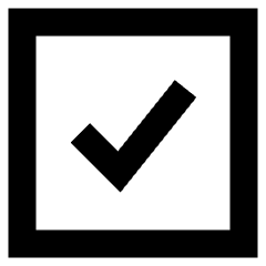 Check Square Icon from Sharp Remix Set