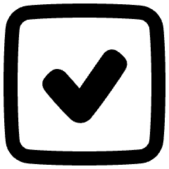 Check Square Icon from Plump Remix Set